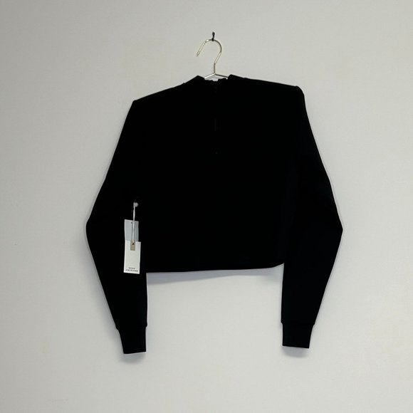 Good American WOMENS Cropped Scuba Sweatshirt Sz. M *NWT - Picture 3 of 4